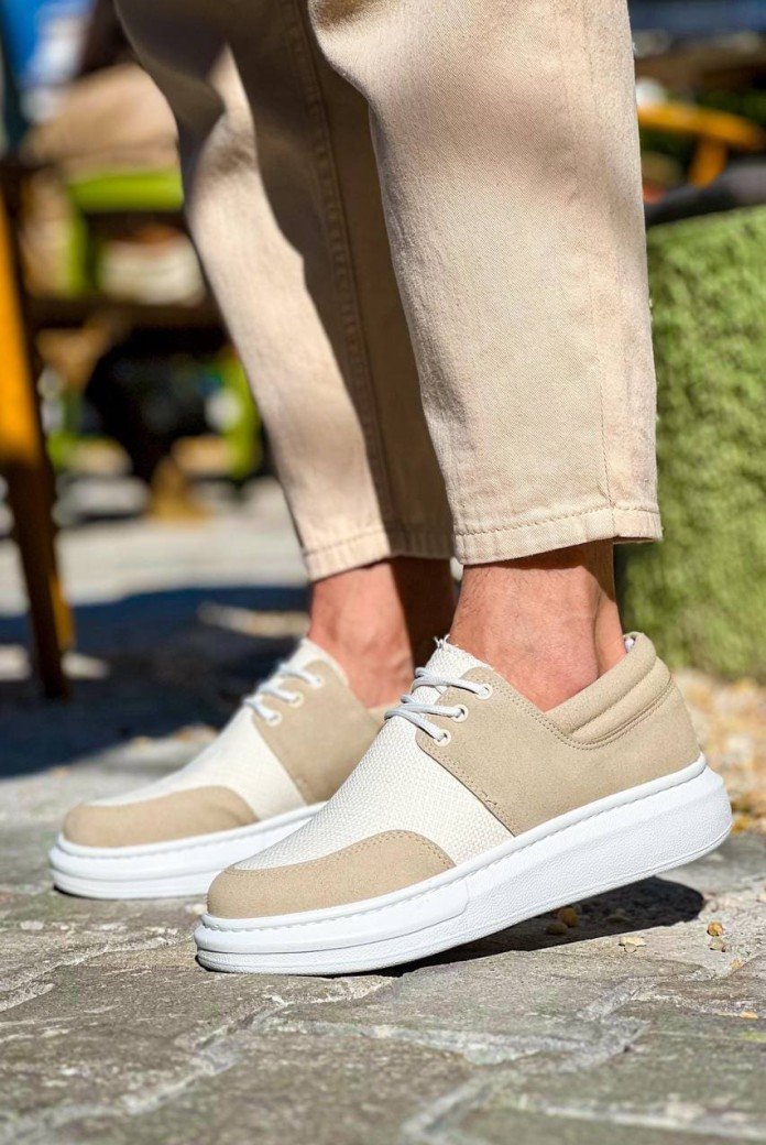 KB042 Erkek Günlük Bağcıklı Süet Keten Klasik Ayakkabı SKBT - Bej KB042 Erkek Günlük Bağcıklı Süet Keten Klasik Ayakkabı SKBT - Bej