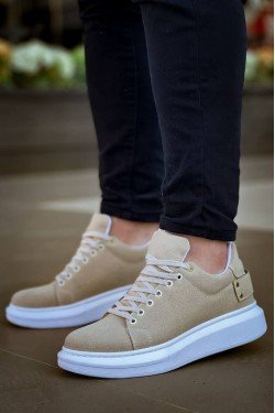 KB047 Erkek Günlük Bağcıklı Süet Spor Sneaker Ayakkabı SBT - Bej KB047 Erkek Günlük Bağcıklı Süet Spor Sneaker Ayakkabı SBT - Bej