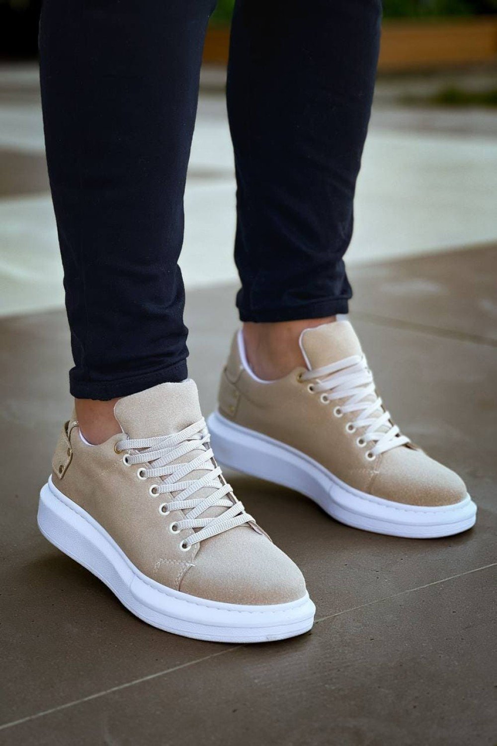 KB047 Erkek Günlük Bağcıklı Süet Spor Sneaker Ayakkabı SBT - Bej Erkek Ayakkabı KB047 Erkek Günlük Bağcıklı Süet Spor Sneaker Ayakkabı SBT - Bej – Kuback Erkek Ayakkabı