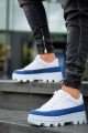 KB056 Erkek Günlük Bağcıklı Cilt Süet Spor Sneaker Ayakkabı CSBT - Beyaz/Mavi Erkek Ayakkabı KB056 Erkek Günlük Bağcıklı Cilt Süet Spor Sneaker Ayakkabı CSBT - Beyaz/Mavi – Kuback Erkek Ayakkabı