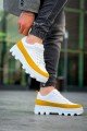 KB056 Erkek Günlük Bağcıklı Cilt Süet Spor Sneaker Ayakkabı CSBT - Beyaz/Sarı Erkek Ayakkabı KB056 Erkek Günlük Bağcıklı Cilt Süet Spor Sneaker Ayakkabı CSBT - Beyaz/Sarı – Kuback Erkek Ayakkabı