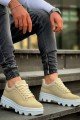 KB056 Erkek Günlük Bağcıklı Süet Spor Sneaker Ayakkabı SBT - Bej – Kuback Erkek Ayakkabı