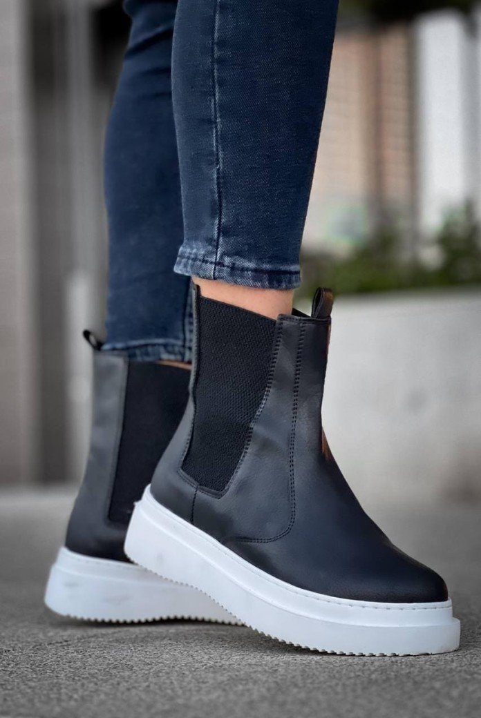 KB0992 Erkek Spor Günlük Bağcıksız Cilt Bot CBT - Siyah KB0992 Erkek Spor Günlük Bağcıksız Cilt Bot CBT - Siyah