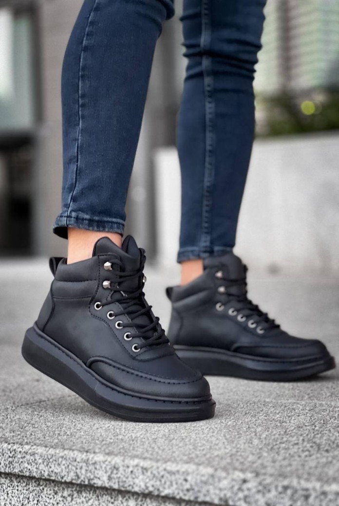 KB0994 Erkek Spor Günlük Bağcıklı Cilt Bot CST - Siyah KB0994 Erkek Spor Günlük Bağcıklı Cilt Bot CST - Siyah