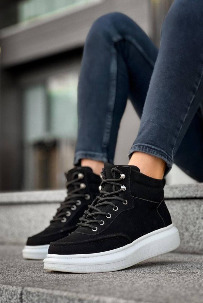 KB0994 Erkek Spor Günlük Bağcıklı Süet Bot CBT - Siyah KB0994 Erkek Spor Günlük Bağcıklı Süet Bot CBT - Siyah