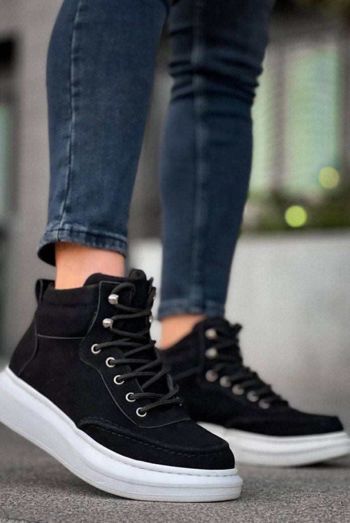 KB0994 Erkek Spor Günlük Bağcıklı Süet Bot CBT - Siyah KB0994 Erkek Spor Günlük Bağcıklı Süet Bot CBT - Siyah