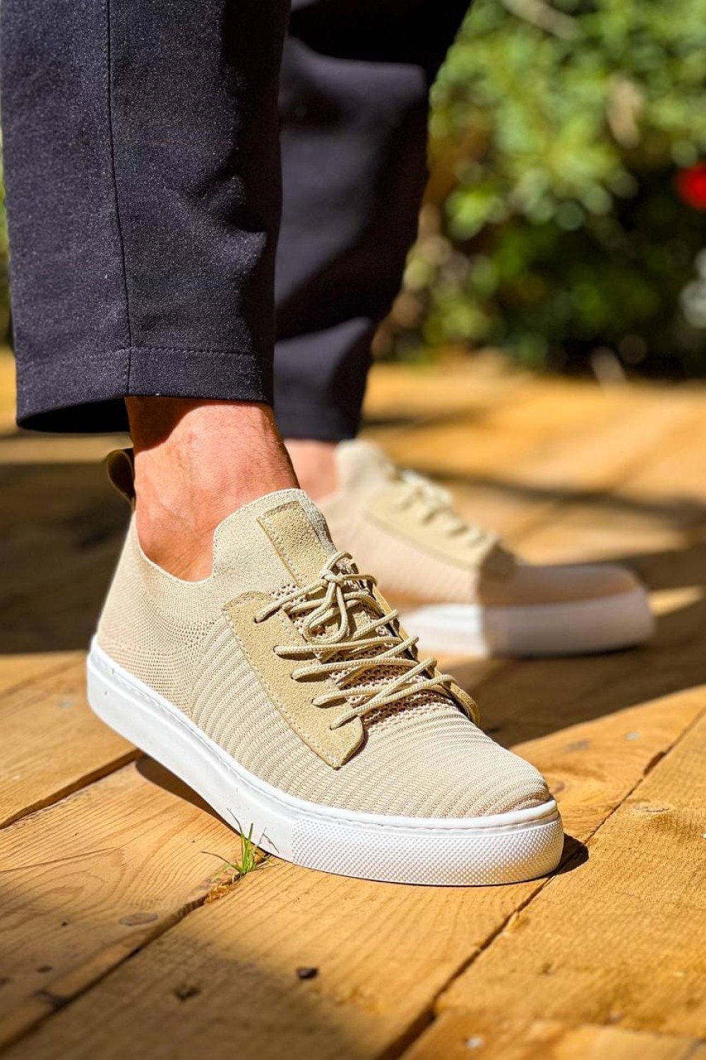 KB110 Erkek Günlük Bağcıklı Triko Spor Sneaker Ayakkabı TBT - Bej Erkek Ayakkabı KB110 Erkek Günlük Bağcıklı Triko Spor Sneaker Ayakkabı TBT - Bej – Kuback Erkek Ayakkabı