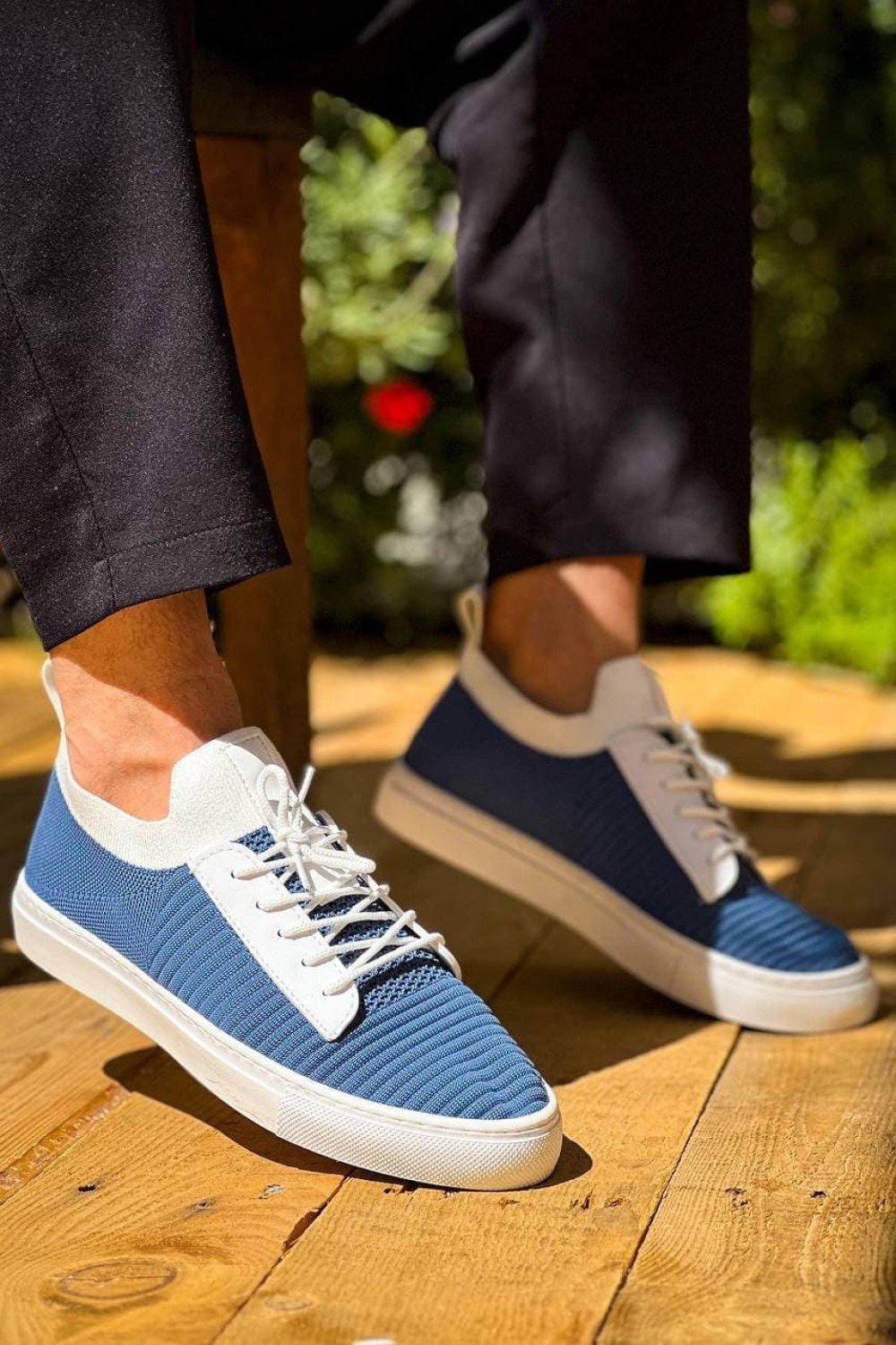 KB110 Erkek Günlük Bağcıklı Triko Spor Sneaker Ayakkabı TBT - Mavi Erkek Ayakkabı KB110 Erkek Günlük Bağcıklı Triko Spor Sneaker Ayakkabı TBT - Mavi – Kuback Erkek Ayakkabı