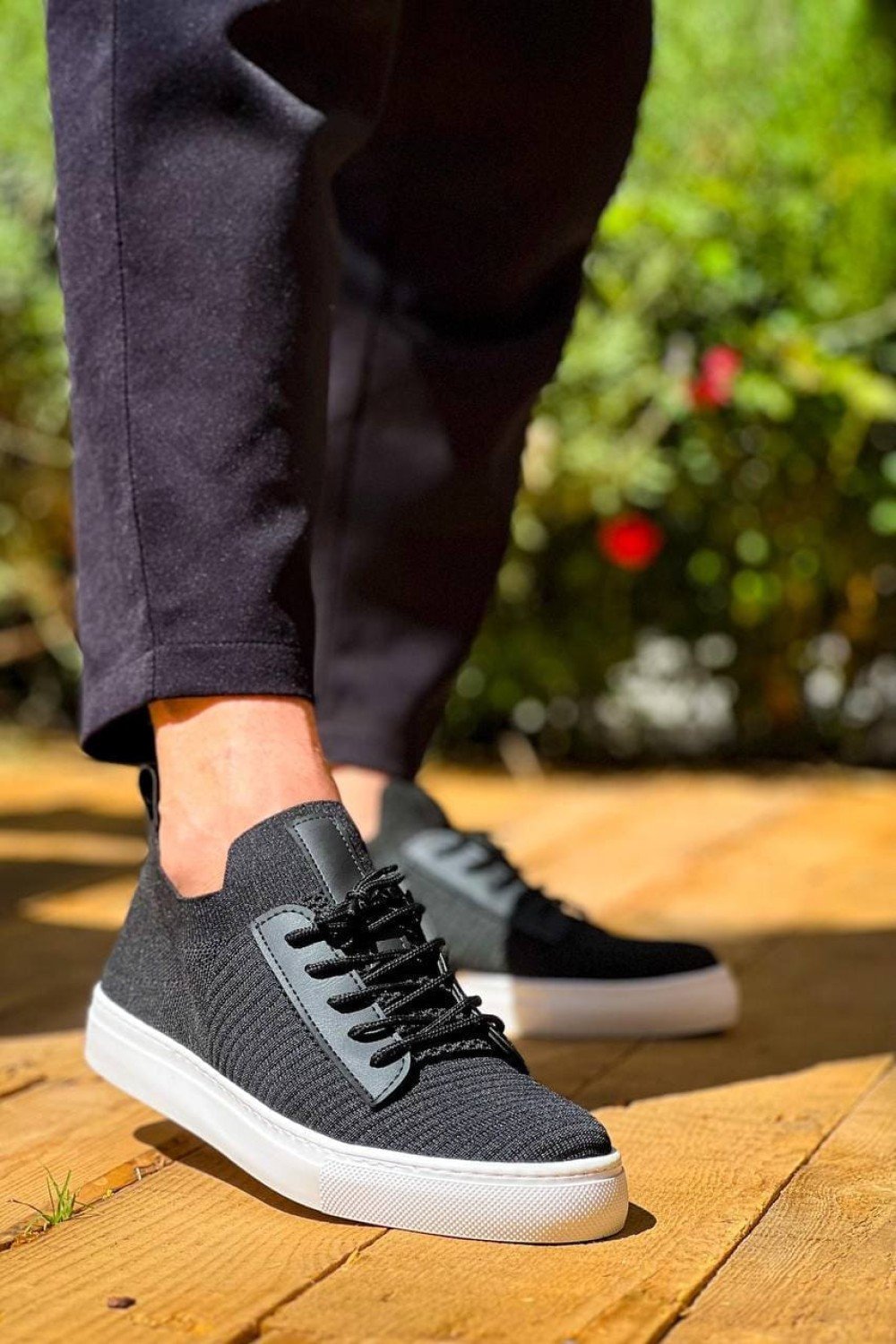 KB110 Erkek Günlük Bağcıklı Triko Spor Sneaker Ayakkabı TBT - Siyah Erkek Ayakkabı KB110 Erkek Günlük Bağcıklı Triko Spor Sneaker Ayakkabı TBT - Siyah – Kuback Erkek Ayakkabı