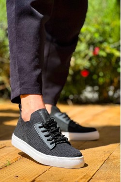 KB110 Erkek Günlük Bağcıklı Triko Spor Sneaker Ayakkabı TBT - Siyah KB110 Erkek Günlük Bağcıklı Triko Spor Sneaker Ayakkabı TBT - Siyah