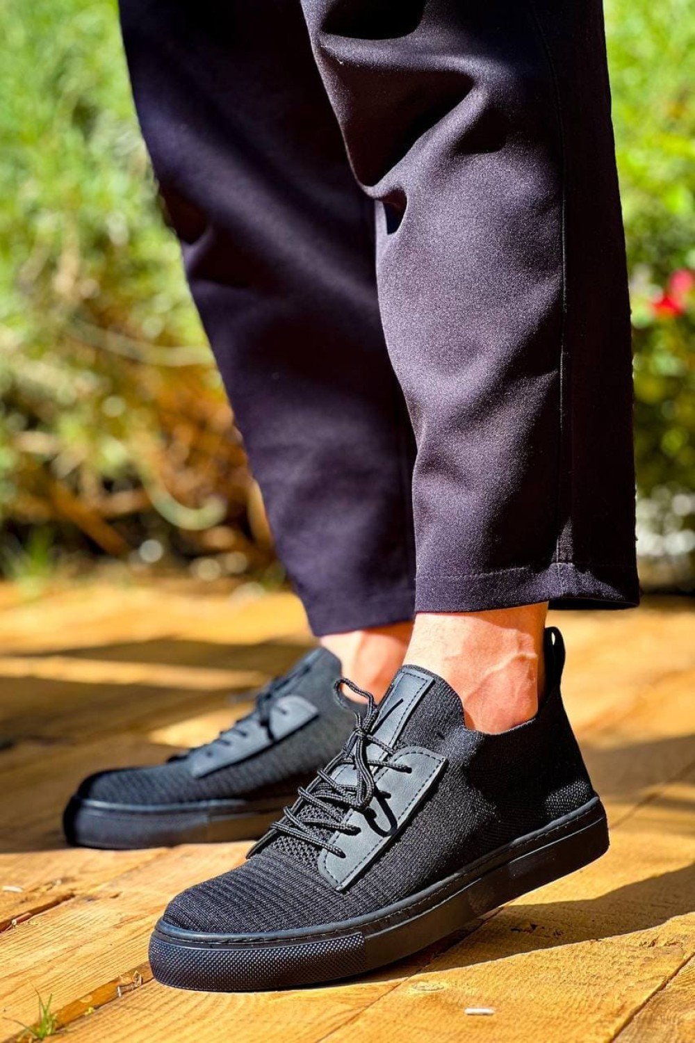 KB110 Erkek Günlük Bağcıklı Triko Spor Sneaker Ayakkabı TST - Siyah Erkek Ayakkabı KB110 Erkek Günlük Bağcıklı Triko Spor Sneaker Ayakkabı TST - Siyah – Kuback Erkek Ayakkabı