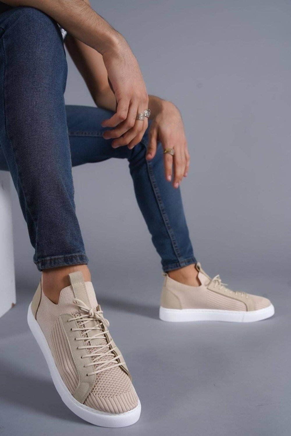 KB112 Erkek Günlük Bağcıklı Triko Spor Sneaker Ayakkabı TBT - Bej Erkek Ayakkabı KB112 Erkek Günlük Bağcıklı Triko Spor Sneaker Ayakkabı TBT - Bej – Kuback Erkek Ayakkabı