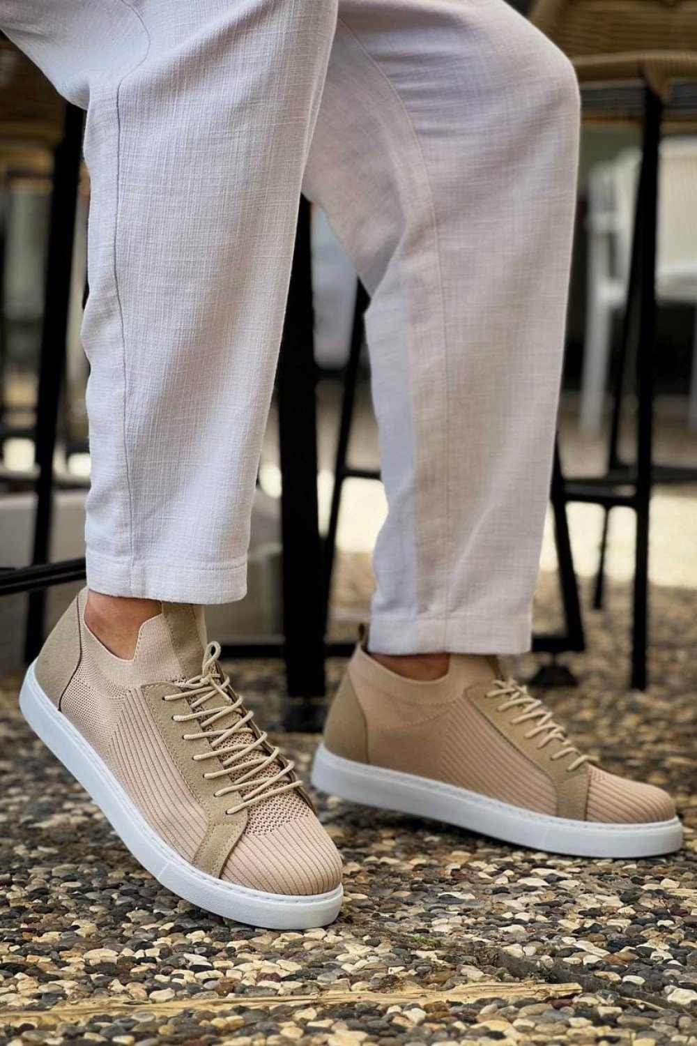 KB112 Erkek Günlük Bağcıklı Triko Spor Sneaker Ayakkabı TBT - Bej Erkek Ayakkabı KB112 Erkek Günlük Bağcıklı Triko Spor Sneaker Ayakkabı TBT - Bej – Kuback Erkek Ayakkabı