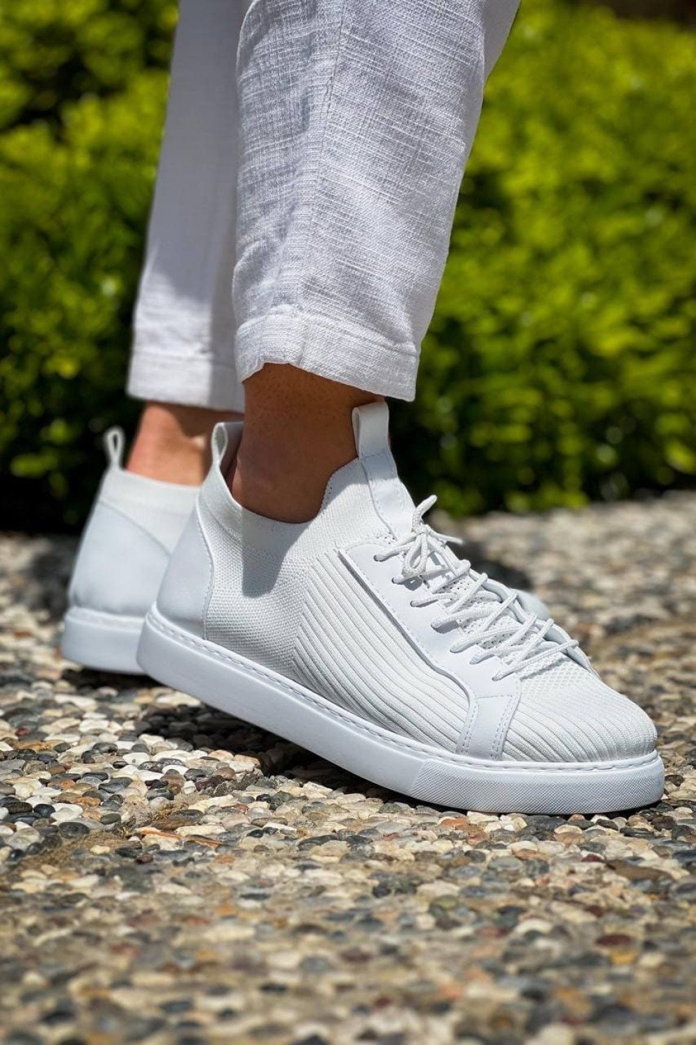 KB112 Erkek Günlük Bağcıklı Triko Spor Sneaker Ayakkabı TBT - Beyaz Erkek Ayakkabı KB112 Erkek Günlük Bağcıklı Triko Spor Sneaker Ayakkabı TBT - Beyaz – Kuback Erkek Ayakkabı