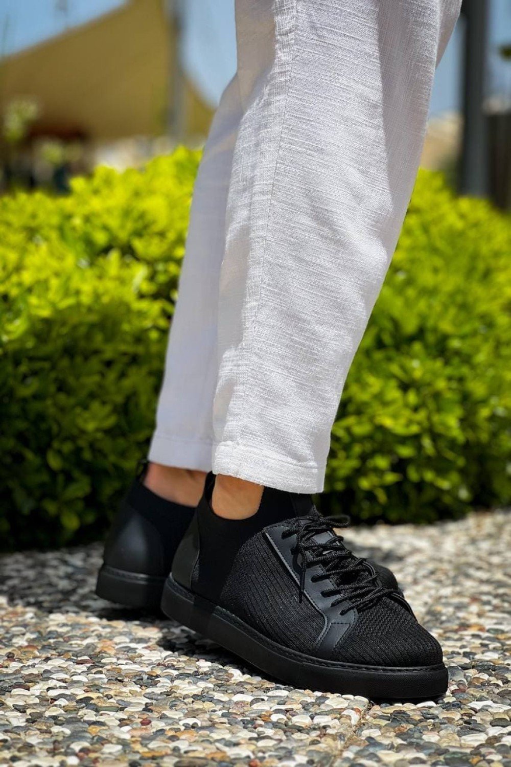 KB112 Erkek Günlük Bağcıklı Triko Spor Sneaker Ayakkabı TST - Siyah Erkek Ayakkabı KB112 Erkek Günlük Bağcıklı Triko Spor Sneaker Ayakkabı TST - Siyah – Kuback Erkek Ayakkabı