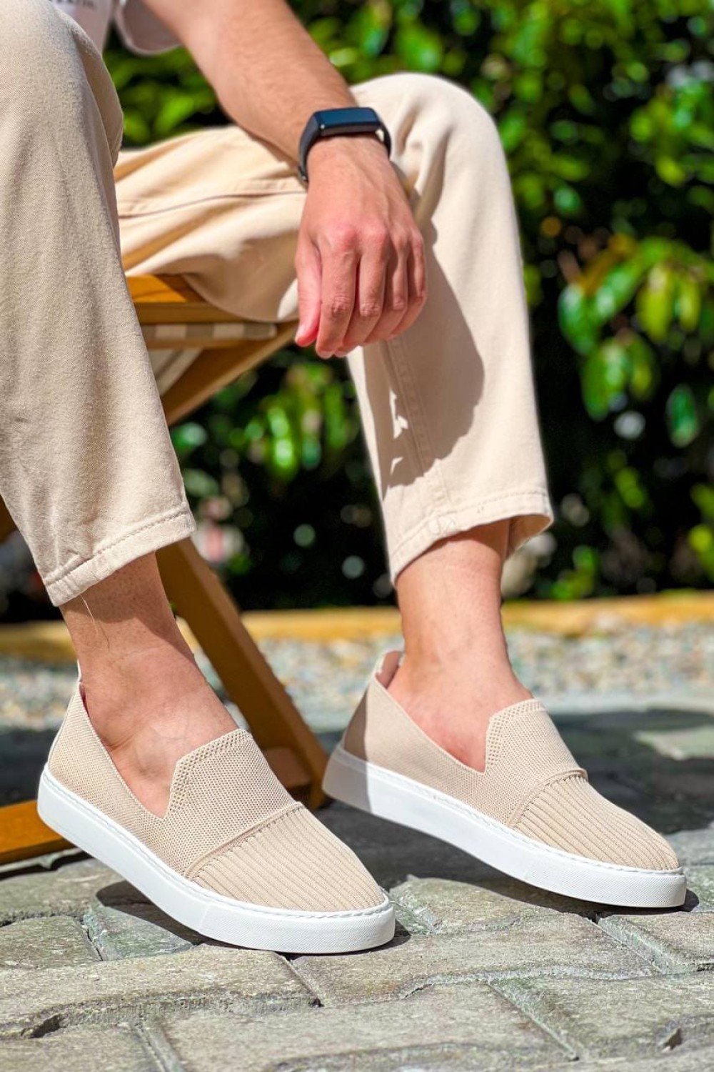 KB114 Erkek Günlük Bağcıksız Triko Spor Sneaker Ayakkabı TBT - Bej Erkek Ayakkabı KB114 Erkek Günlük Bağcıksız Triko Spor Sneaker Ayakkabı TBT - Bej – Kuback Erkek Ayakkabı