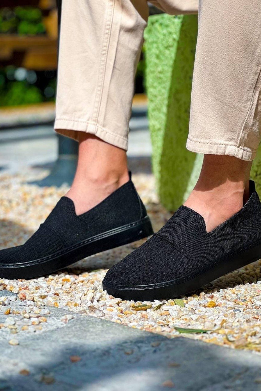 KB114 Erkek Günlük Bağcıksız Triko Spor Sneaker Ayakkabı TST - Siyah Erkek Ayakkabı KB114 Erkek Günlük Bağcıksız Triko Spor Sneaker Ayakkabı TST - Siyah – Kuback Erkek Ayakkabı