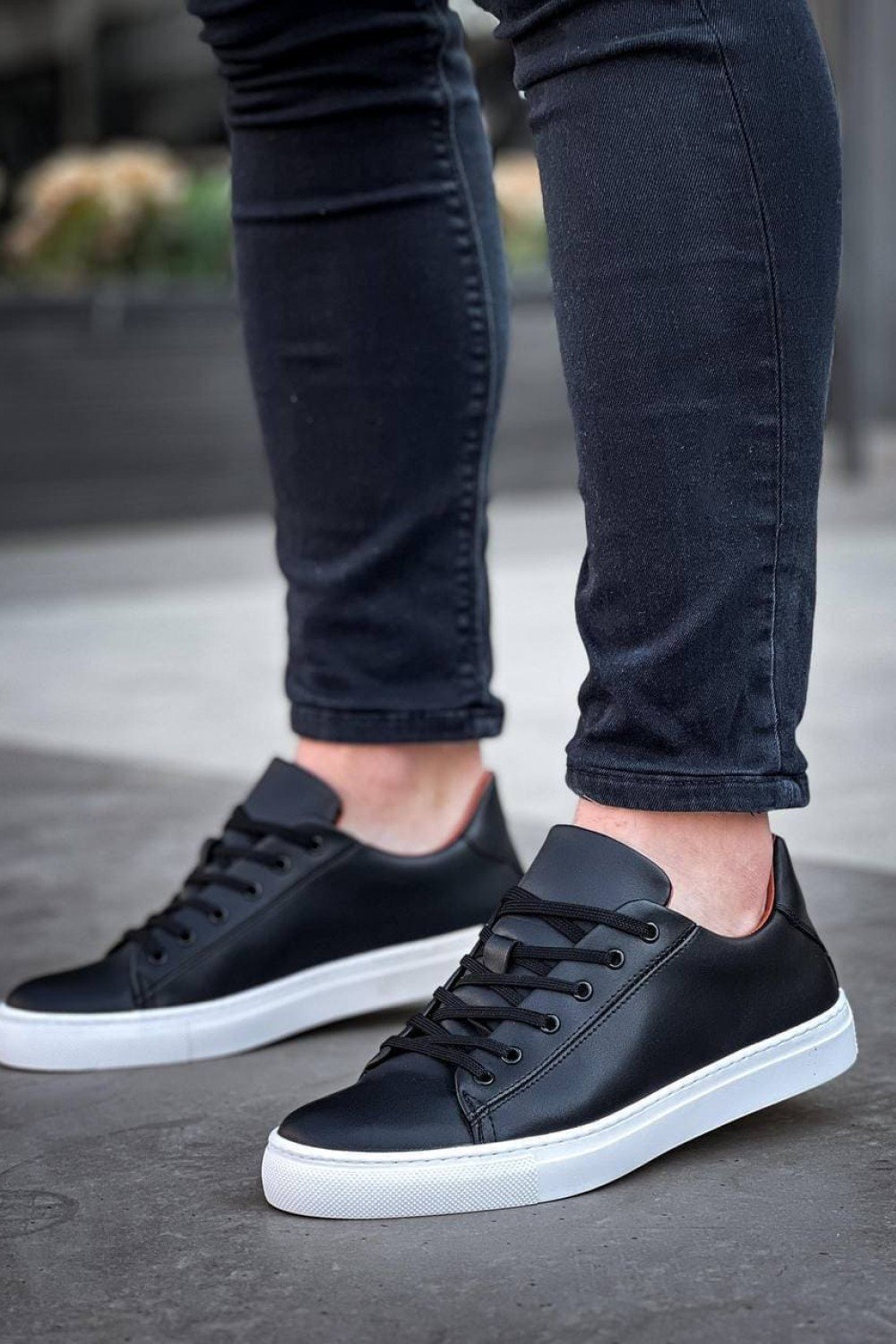 KB122 Erkek Günlük Bağcıklı Cilt Spor Sneaker Ayakkabı CBT - Siyah Erkek Ayakkabı KB122 Erkek Günlük Bağcıklı Cilt Spor Sneaker Ayakkabı CBT - Siyah – Kuback Erkek Ayakkabı