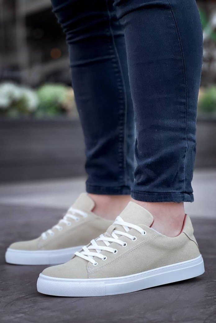 KB122 Erkek Günlük Bağcıklı Süet Spor Sneaker Ayakkabı SBT - Bej KB122 Erkek Günlük Bağcıklı Süet Spor Sneaker Ayakkabı SBT - Bej