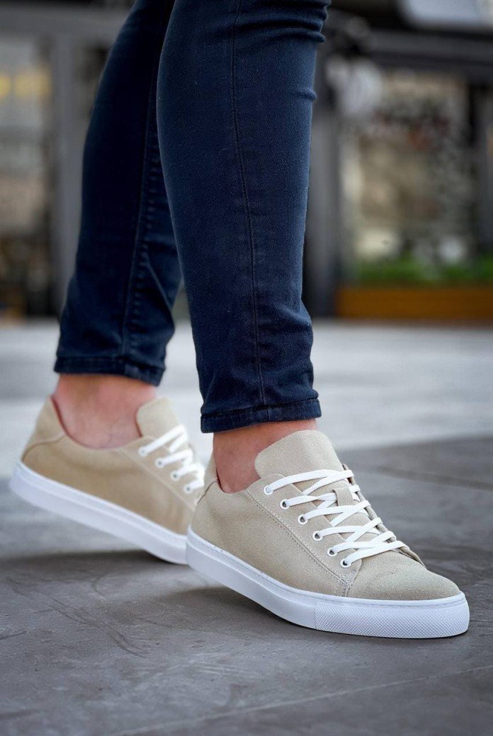 KB122 Erkek Günlük Bağcıklı Süet Spor Sneaker Ayakkabı SBT - Bej KB122 Erkek Günlük Bağcıklı Süet Spor Sneaker Ayakkabı SBT - Bej
