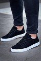 KB122 Erkek Günlük Bağcıklı Süet Spor Sneaker Ayakkabı SBT - Siyah Erkek Ayakkabı KB122 Erkek Günlük Bağcıklı Süet Spor Sneaker Ayakkabı SBT - Siyah – Kuback Erkek Ayakkabı