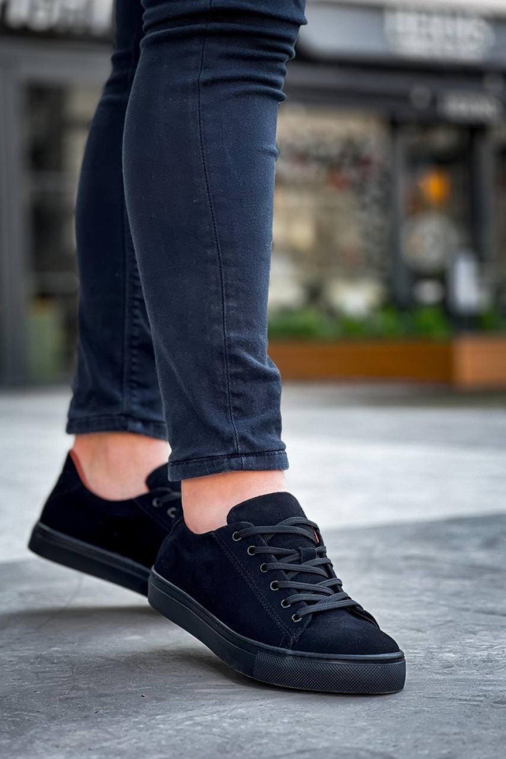 KB122 Erkek Günlük Bağcıklı Süet Spor Sneaker Ayakkabı SST - Siyah Erkek Ayakkabı KB122 Erkek Günlük Bağcıklı Süet Spor Sneaker Ayakkabı SST - Siyah – Kuback Erkek Ayakkabı