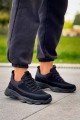 KB707 Erkek Günlük Bağcıklı Süet Triko Spor Sneaker Ayakkabı STST - Siyah – Kuback Erkek Ayakkabı