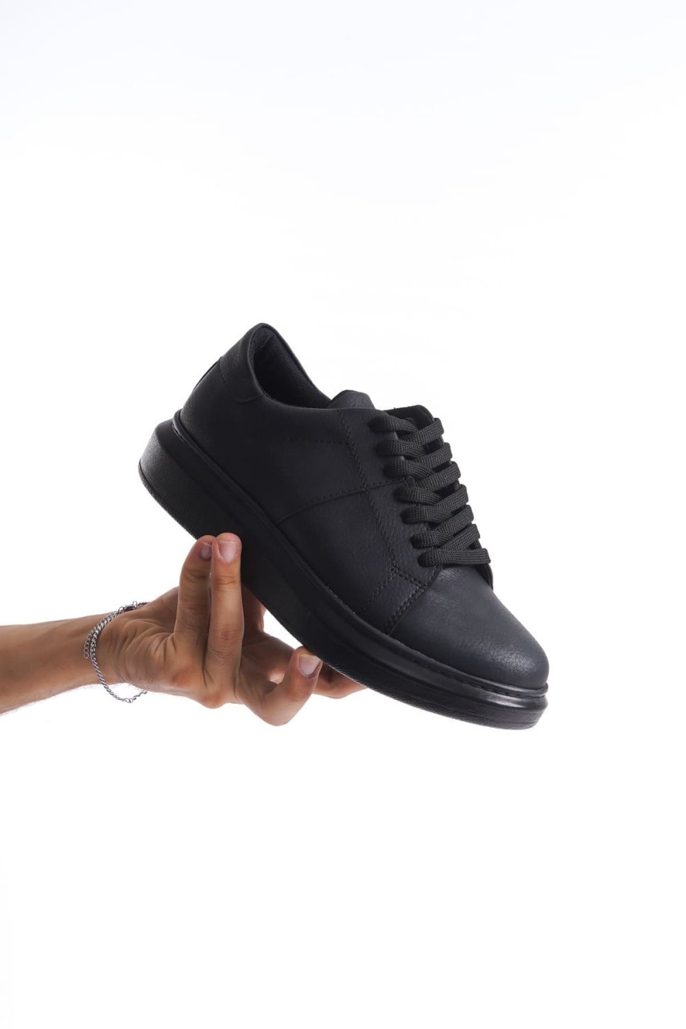 SLW151 Boost Erkek Günlük Bağcıklı Cilt Spor Sneaker Ayakkabı CST - Siyah Erkek Ayakkabı SLW151 Boost Erkek Günlük Bağcıklı Cilt Spor Sneaker Ayakkabı CST - Siyah – Salwo Erkek Ayakkabı