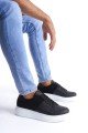 SLW151 Boost Erkek Günlük Bağcıklı Cilt Süet Spor Sneaker Ayakkabı CSBT - Siyah Erkek Ayakkabı SLW151 Boost Erkek Günlük Bağcıklı Cilt Süet Spor Sneaker Ayakkabı CSBT - Siyah – Salwo Erkek Ayakkabı