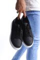 SLW151 Boost Erkek Günlük Bağcıklı Cilt Süet Spor Sneaker Ayakkabı CSBT - Siyah Erkek Ayakkabı SLW151 Boost Erkek Günlük Bağcıklı Cilt Süet Spor Sneaker Ayakkabı CSBT - Siyah – Salwo Erkek Ayakkabı