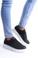 SLW151 Boost Erkek Günlük Bağcıklı Cilt Süet Spor Sneaker Ayakkabı CSBT - Siyah Erkek Ayakkabı SLW151 Boost Erkek Günlük Bağcıklı Cilt Süet Spor Sneaker Ayakkabı CSBT - Siyah – Salwo Erkek Ayakkabı