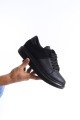 SLW151 Boost Erkek Günlük Bağcıklı Cilt Süet Spor Sneaker Ayakkabı CSST - Siyah Erkek Ayakkabı SLW151 Boost Erkek Günlük Bağcıklı Cilt Süet Spor Sneaker Ayakkabı CSST - Siyah – Salwo Erkek Ayakkabı