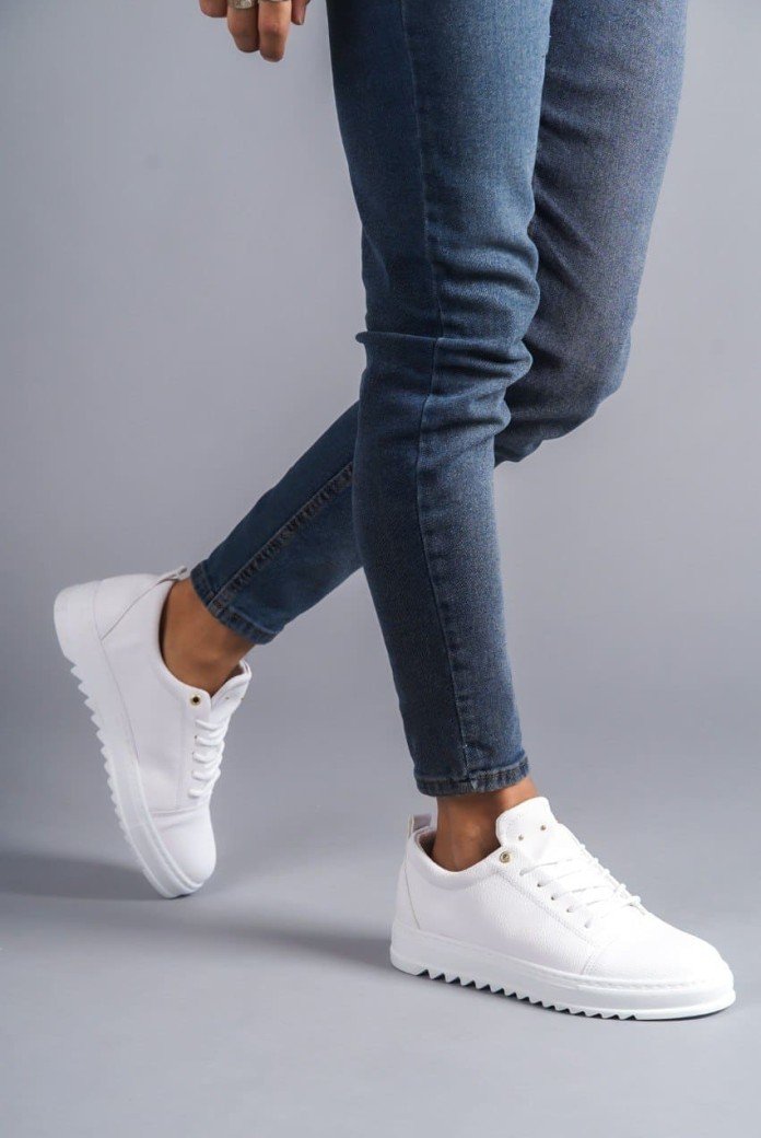 SLW152 Cool Erkek Günlük Bağcıklı Cilt Klasik Ayakkabı CBT - Beyaz SLW152 Cool Erkek Günlük Bağcıklı Cilt Klasik Ayakkabı CBT - Beyaz