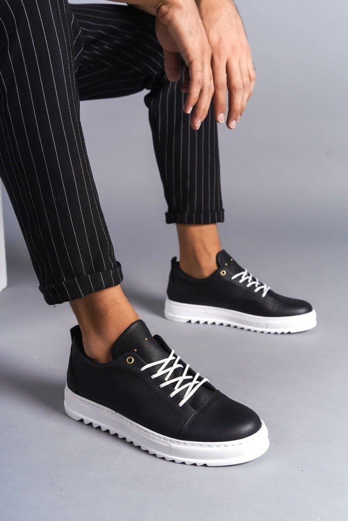 SLW152 Cool Erkek Günlük Bağcıklı Cilt Klasik Ayakkabı CBT - Siyah SLW152 Cool Erkek Günlük Bağcıklı Cilt Klasik Ayakkabı CBT - Siyah