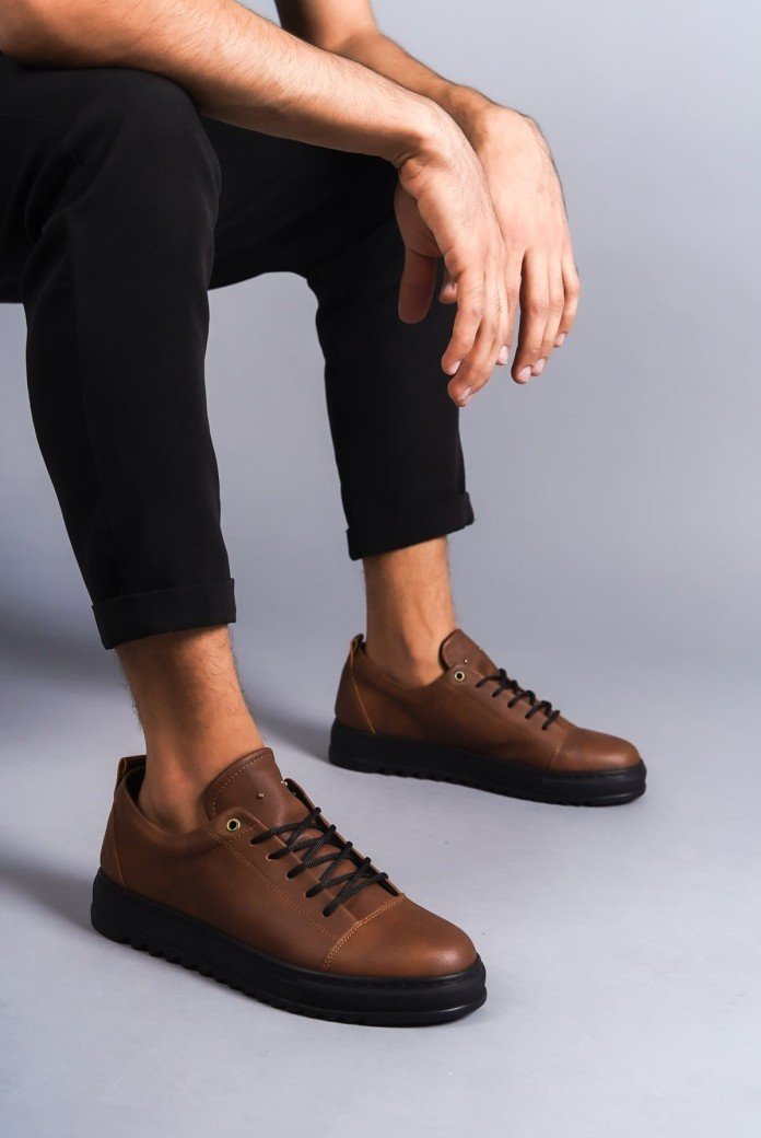 SLW152 Cool Erkek Günlük Bağcıklı Cilt Klasik Ayakkabı CST - Taba SLW152 Cool Erkek Günlük Bağcıklı Cilt Klasik Ayakkabı CST - Taba