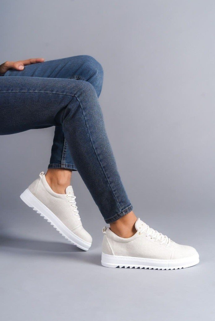 SLW152 Cool Erkek Günlük Bağcıklı Keten Klasik Ayakkabı KBT - Beyaz SLW152 Cool Erkek Günlük Bağcıklı Keten Klasik Ayakkabı KBT - Beyaz