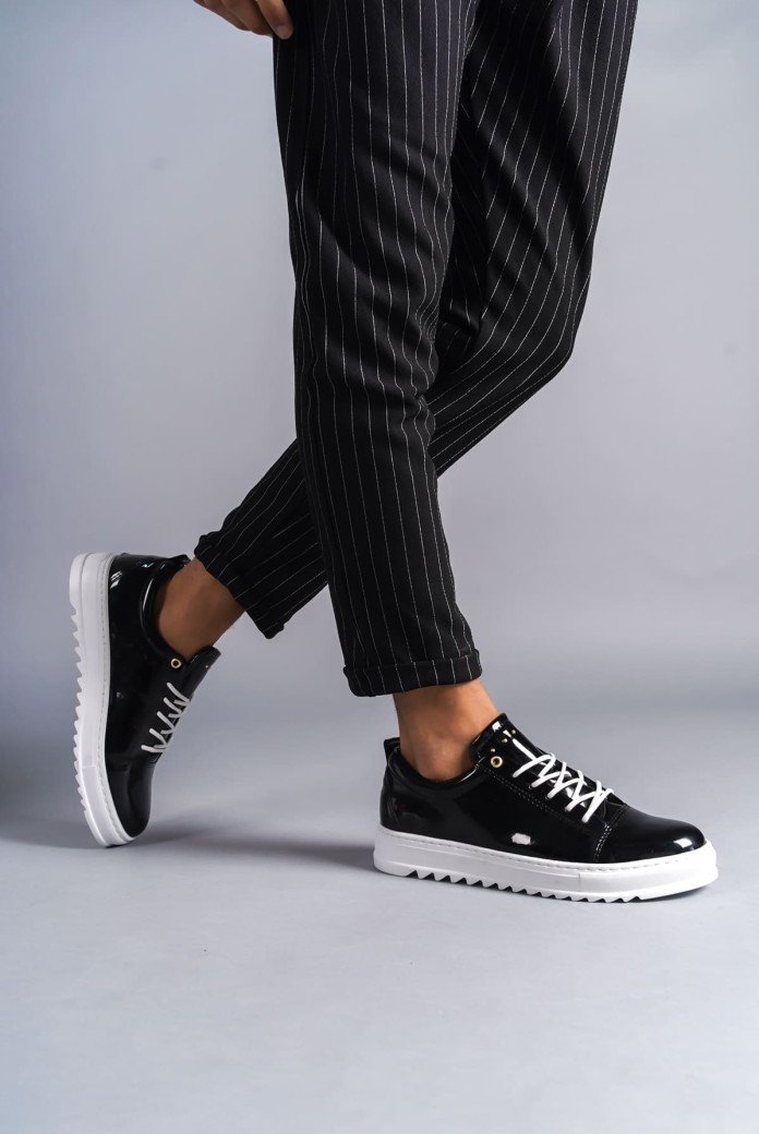 SLW152 Cool Erkek Günlük Bağcıklı Rugan Klasik Ayakkabı RBT - Siyah SLW152 Cool Erkek Günlük Bağcıklı Rugan Klasik Ayakkabı RBT - Siyah