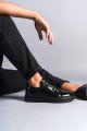 SLW152 Cool Erkek Günlük Bağcıklı Rugan Klasik Ayakkabı RST - Siyah Erkek Ayakkabı SLW152 Cool Erkek Günlük Bağcıklı Rugan Klasik Ayakkabı RST - Siyah – Salwo Erkek Ayakkabı
