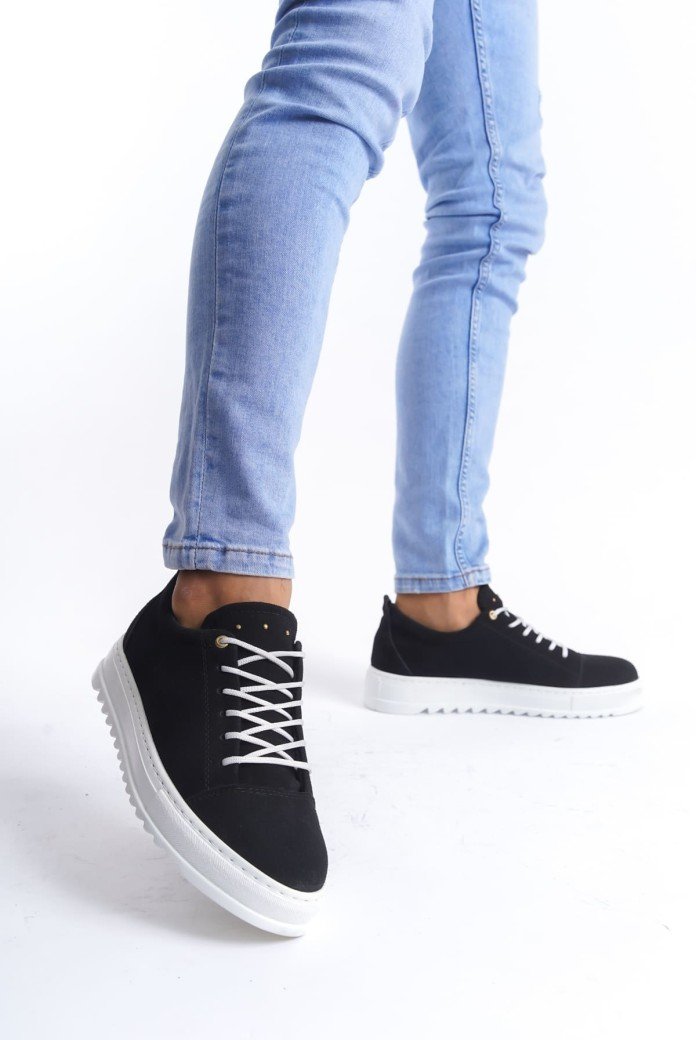 SLW152 Cool Erkek Günlük Bağcıklı Süet Klasik Ayakkabı SBT - Siyah SLW152 Cool Erkek Günlük Bağcıklı Süet Klasik Ayakkabı SBT - Siyah