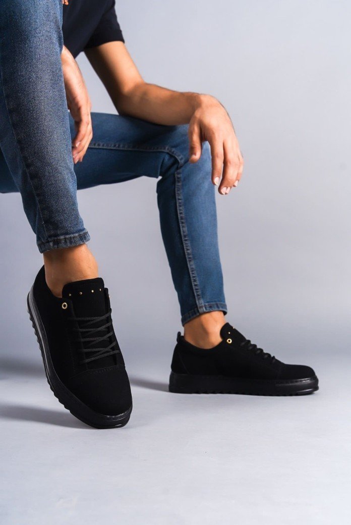 SLW152 Cool Erkek Günlük Bağcıklı Süet Klasik Ayakkabı SST - Siyah SLW152 Cool Erkek Günlük Bağcıklı Süet Klasik Ayakkabı SST - Siyah