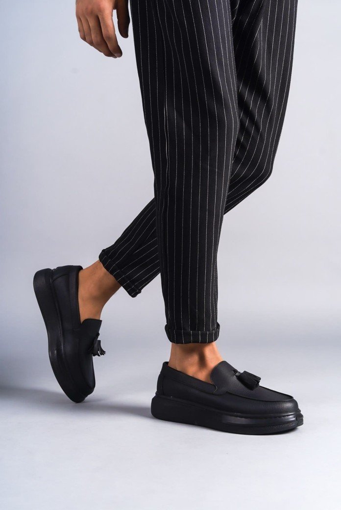 SLW154 Blaze Erkek Günlük Bağcıksız Corcik Cilt Klasik Ayakkabı CST - Siyah SLW154 Blaze Erkek Günlük Bağcıksız Corcik Cilt Klasik Ayakkabı CST - Siyah