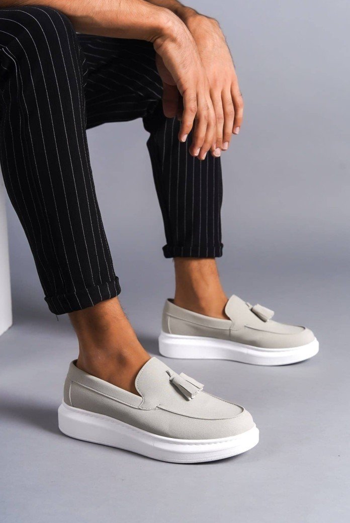 SLW154 Blaze Erkek Günlük Bağcıksız Corcik Süet Klasik Ayakkabı SBT - Gri SLW154 Blaze Erkek Günlük Bağcıksız Corcik Süet Klasik Ayakkabı SBT - Gri