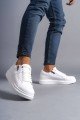SLW155 Warrior Erkek Günlük Bağcıklı Fermuarlı Cilt Spor Sneaker Ayakkabı CBT - Beyaz Erkek Ayakkabı SLW155 Warrior Erkek Günlük Bağcıklı Fermuarlı Cilt Spor Sneaker Ayakkabı CBT - Beyaz – Salwo Erkek Ayakkabı