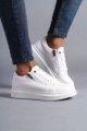 SLW155 Warrior Erkek Günlük Bağcıklı Fermuarlı Cilt Spor Sneaker Ayakkabı CBT - Beyaz Erkek Ayakkabı SLW155 Warrior Erkek Günlük Bağcıklı Fermuarlı Cilt Spor Sneaker Ayakkabı CBT - Beyaz – Salwo Erkek Ayakkabı