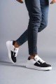 SLW155 Warrior Erkek Günlük Bağcıklı Fermuarlı Cilt Spor Sneaker Ayakkabı CBT - Beyaz/Siyah Erkek Ayakkabı SLW155 Warrior Erkek Günlük Bağcıklı Fermuarlı Cilt Spor Sneaker Ayakkabı CBT - Beyaz/Siyah – Salwo Erkek Ayakkabı