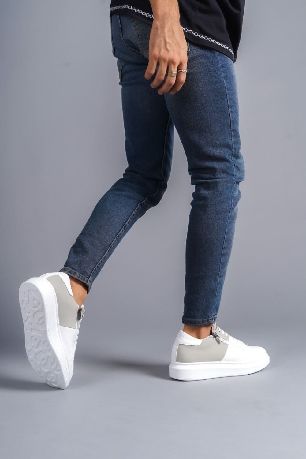 SLW155 Warrior Erkek Günlük Bağcıklı Fermuarlı Cilt Süet Spor Sneaker Ayakkabı CSBT - Beyaz/Gri Erkek Ayakkabı SLW155 Warrior Erkek Günlük Bağcıklı Fermuarlı Cilt Süet Spor Sneaker Ayakkabı CSBT - Beyaz/Gri – Salwo Erkek Ayakkabı