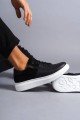 SLW155 Warrior Erkek Günlük Bağcıklı Fermuarlı Cilt Süet Spor Sneaker Ayakkabı CSBT - Siyah Erkek Ayakkabı SLW155 Warrior Erkek Günlük Bağcıklı Fermuarlı Cilt Süet Spor Sneaker Ayakkabı CSBT - Siyah – Salwo Erkek Ayakkabı