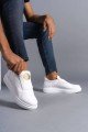 SLW161 Hippo Erkek Günlük Bağcıksız Cilt Spor Sneaker Ayakkabı CBT - Beyaz Erkek Ayakkabı SLW161 Hippo Erkek Günlük Bağcıksız Cilt Spor Sneaker Ayakkabı CBT - Beyaz – Salwo Erkek Ayakkabı