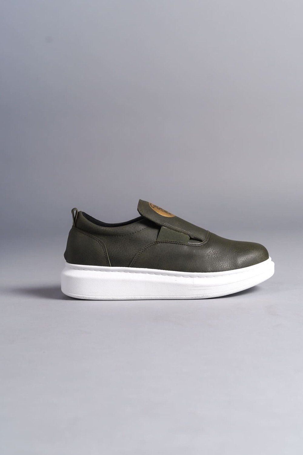 SLW161 Hippo Erkek Günlük Bağcıksız Cilt Spor Sneaker Ayakkabı CBT - Haki Erkek Ayakkabı SLW161 Hippo Erkek Günlük Bağcıksız Cilt Spor Sneaker Ayakkabı CBT - Haki – Salwo Erkek Ayakkabı