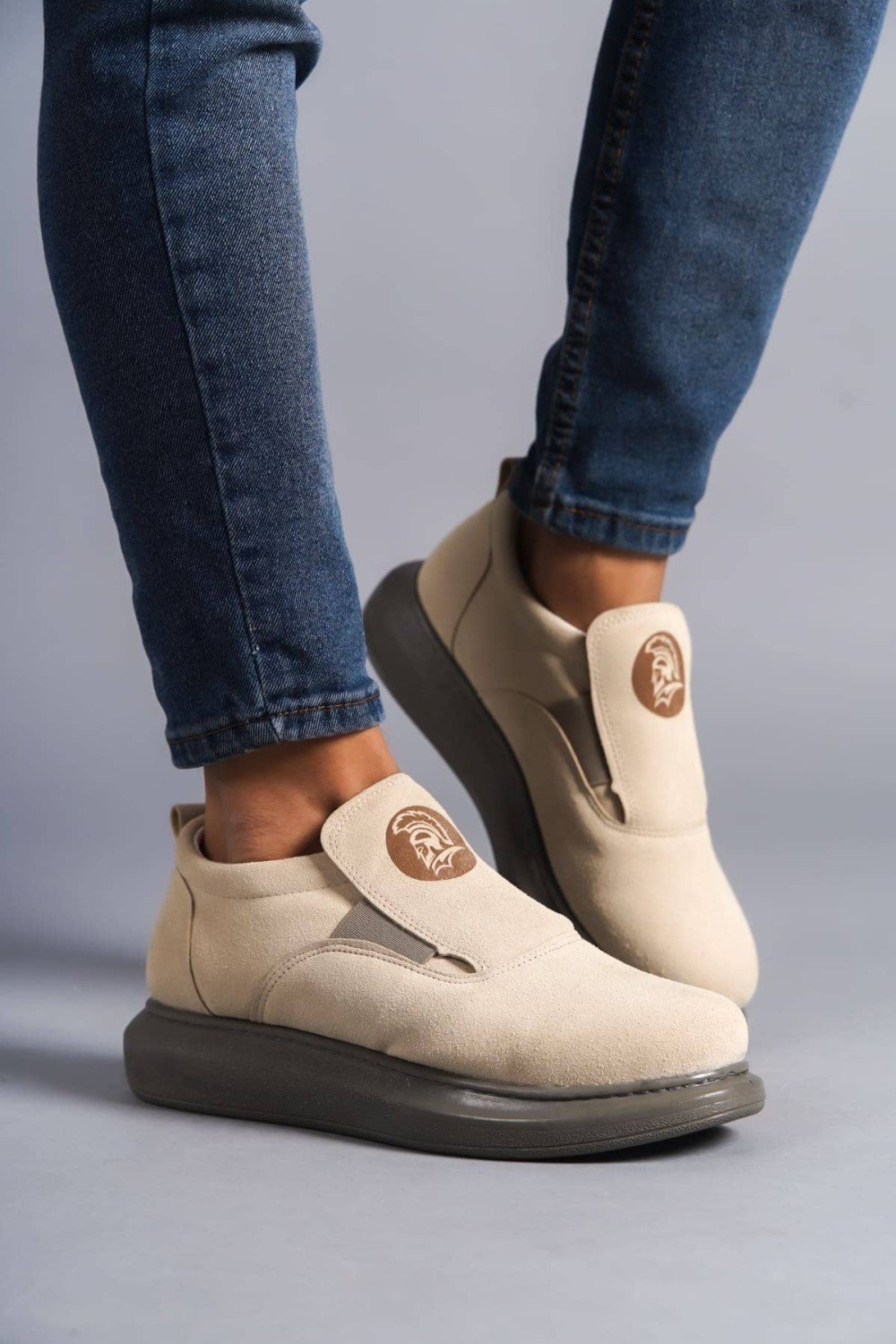 SLW161 Hippo Erkek Günlük Bağcıksız Süet Spor Sneaker Ayakkabı SGT - Bej Erkek Ayakkabı SLW161 Hippo Erkek Günlük Bağcıksız Süet Spor Sneaker Ayakkabı SGT - Bej – Salwo Erkek Ayakkabı